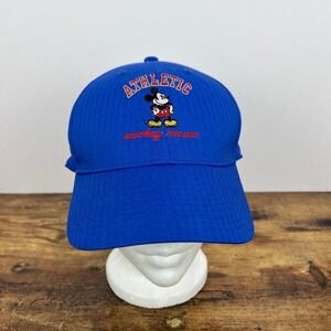 Nike Disney Hat Blue Mickey Mouse Athletic Strapback Golf Cap Legacy 91 Dri Fit
